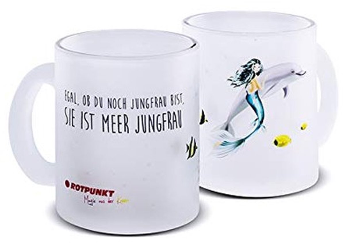 Elzusha - Mok met zeemeermin motief - 300 ml - Geschikt voor warme en koude dranken