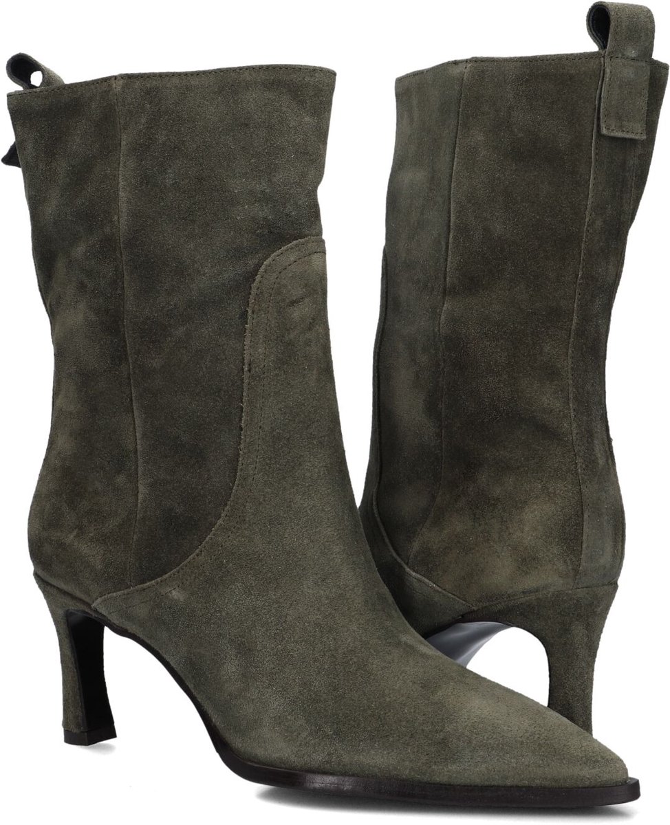 LINA LOCCHI Av 131/b Enkellaarsjes - Enkelboots met rits - Dames - Groen - Maat 43