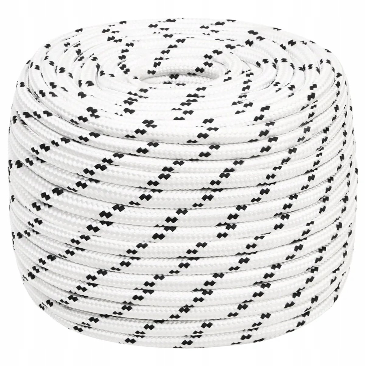 Wit Polyester Touw 14mm x 25m UV-bestendig voor Diverse Toepassingen