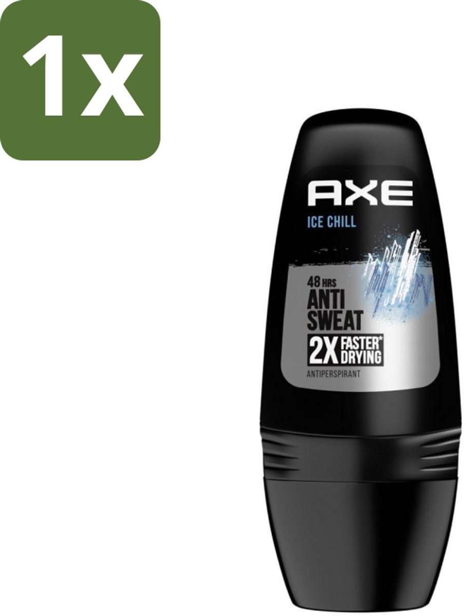 1 x Axe - Deodorant Roller - 48hrs Anti Sweat - Ice Chill - Anti-transpirant - 50 ml - 48 Uur Bescherming - Deodorant Roller - Anti Transpirant - Zweet Bevochtiging - Frisse Geur