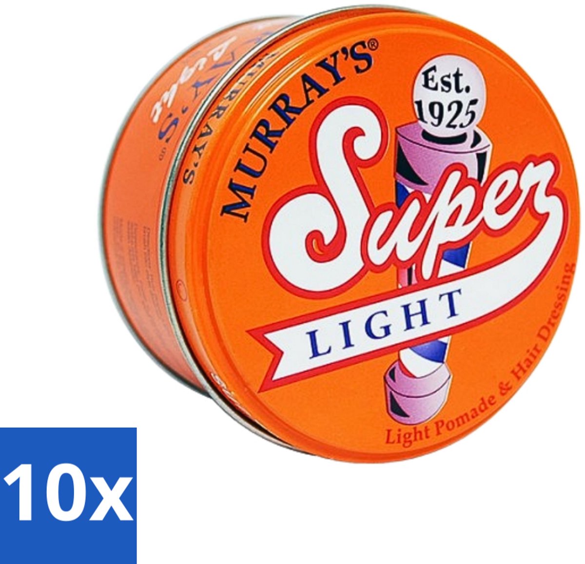 10 x Murray's - Super Light - Pomade - Lichtgewicht Hold - Glanzende Afwerking - 85 ml - Voordeelverpakking - 10 stuks