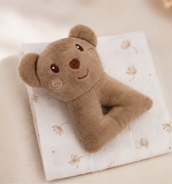 Neutraal Newborn Cadeau - 5 delig - Luxe Kraamcadeau met Knuffel & Ballonnen - Babyshower & Zwangerschap Cadeau - Jongen & Meisje — afbeelding 5