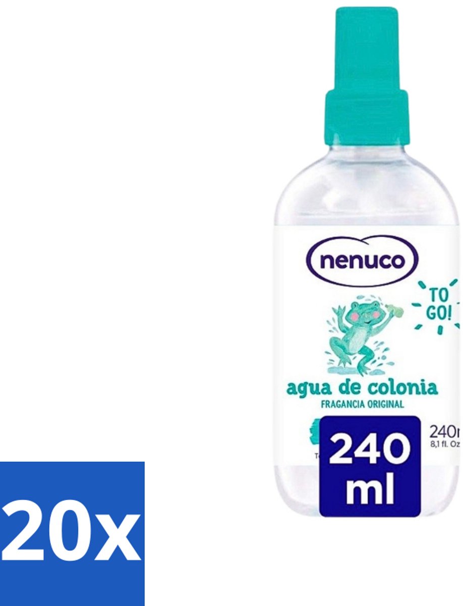 Nenuco - Cologne - Eau de Cologne - Originele Geur - Sprayflacon - 240 ml - Bulkverpakking - 20 stuks