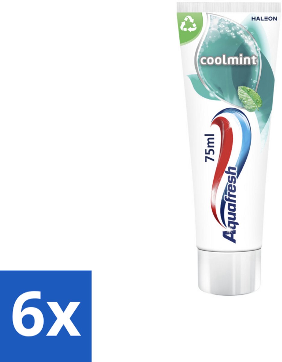 Aquafresh Tandpasta Coolmint 75 ml - Voordeelverpakking - 6 stuks