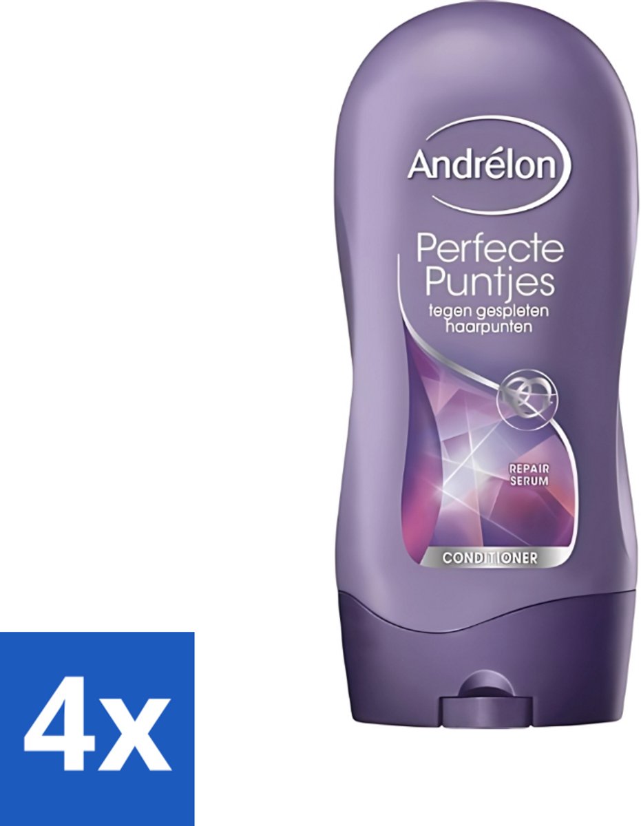 4 x Andrélon - Perfecte Puntjes - Conditioner - Tegen Gespleten Haarpunten - 300 ml - Gespleten Haarpunten - Haar Verzorging - Haar Kracht - Haar Sterkte - Haar Bescherming