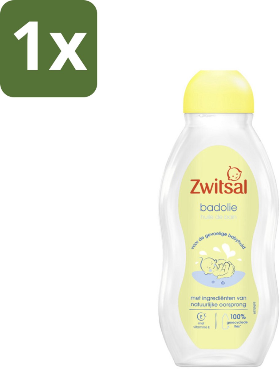 1 x Zwitsal Badolie 200 ml - Badolie Voor Baby - Droge Huid - Babyhuid Verzorging - Zwitsal Badolie - Babybad Ritueel
