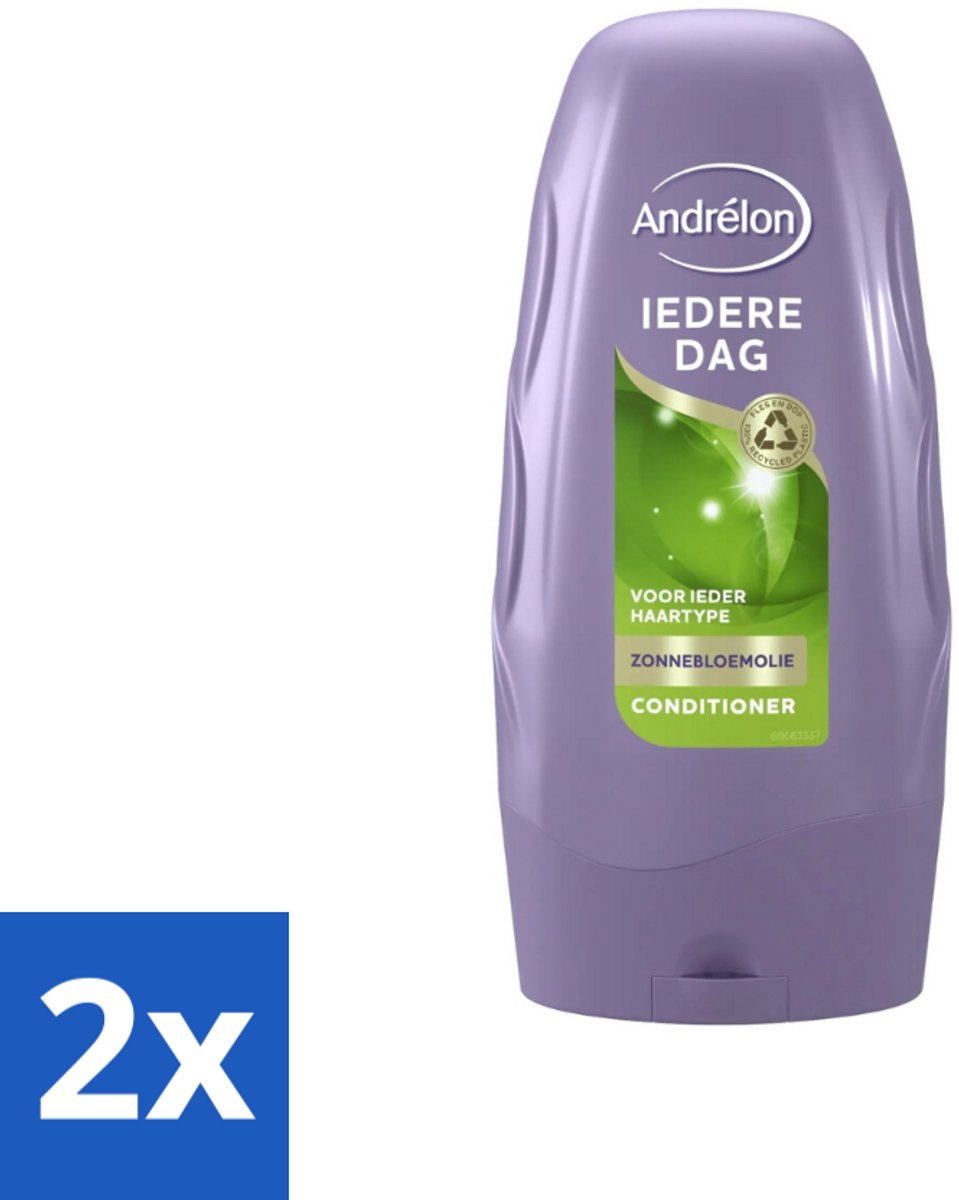 2 x Andrélon Conditioner Iedere Dag 250 ml - Haartype - Haar Verzorging - Dagelijks Haar - Haar Verzorging - Haar Glans