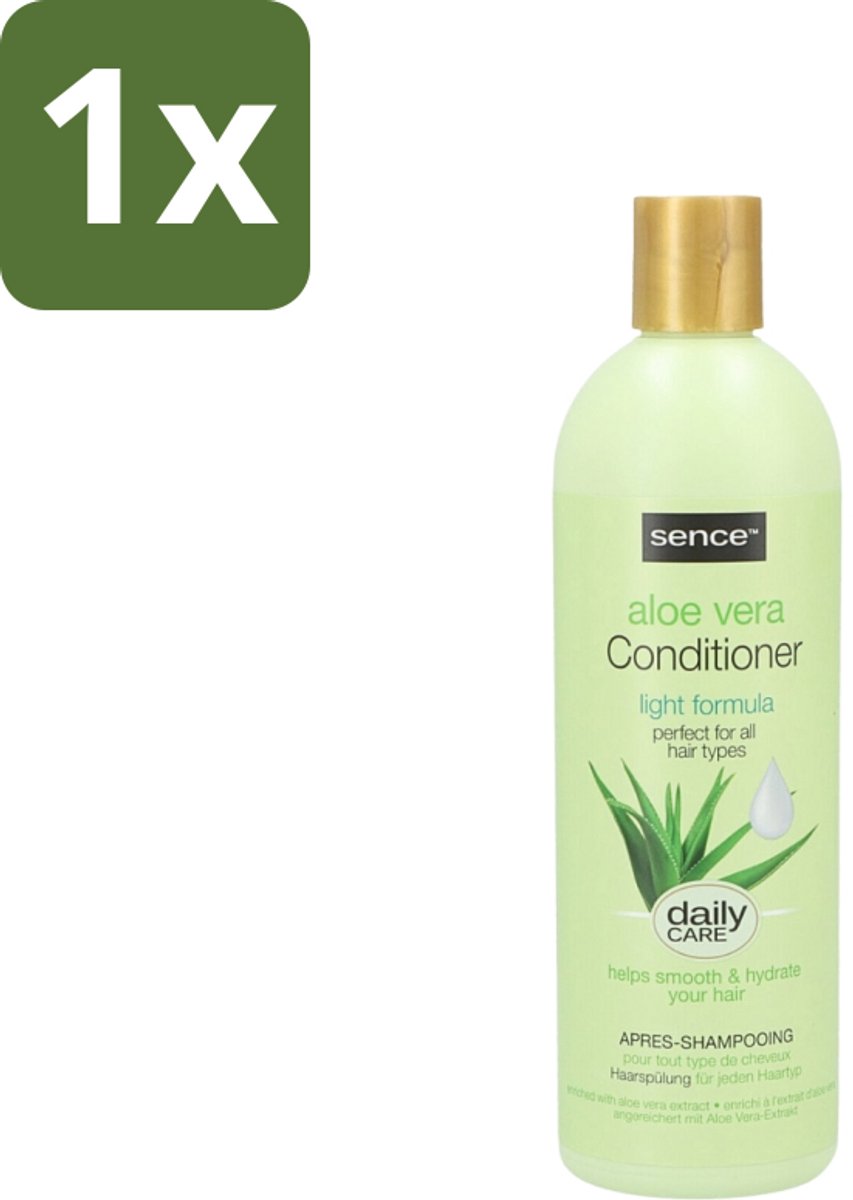 1 x Sence - Aloë Vera - Conditioner - Hydraterend - 400 ml - Aloë Vera Conditioner - Droog Haar Conditioner - Beschadigd Haar Conditioner - Hydraterend Haar - Haar Herstel