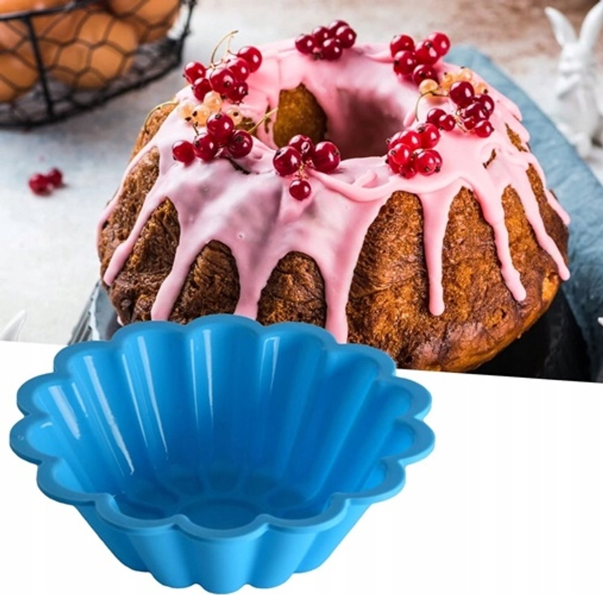 Flexibele Siliconen Cakevorm Bloemvorm - Perfect voor Feestdagen