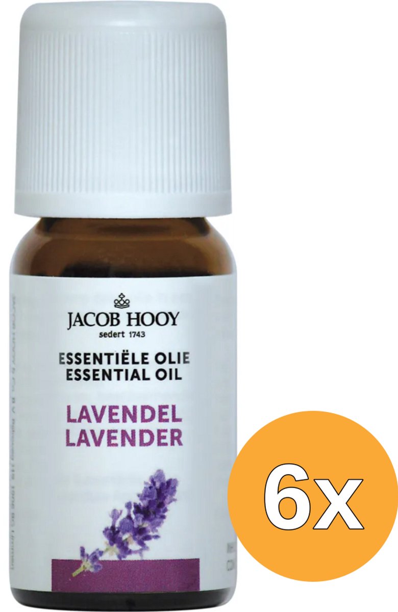 6x Jacob Hooy Lavendel olie (10 ml)