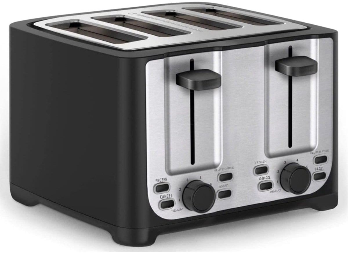 Klarven® Tosti apparaat broodrooster Zwart - Snelle opwarmtijd - Gelijkmatige verhitting - Eenvoudig in gebruik - Compact en stijlvol