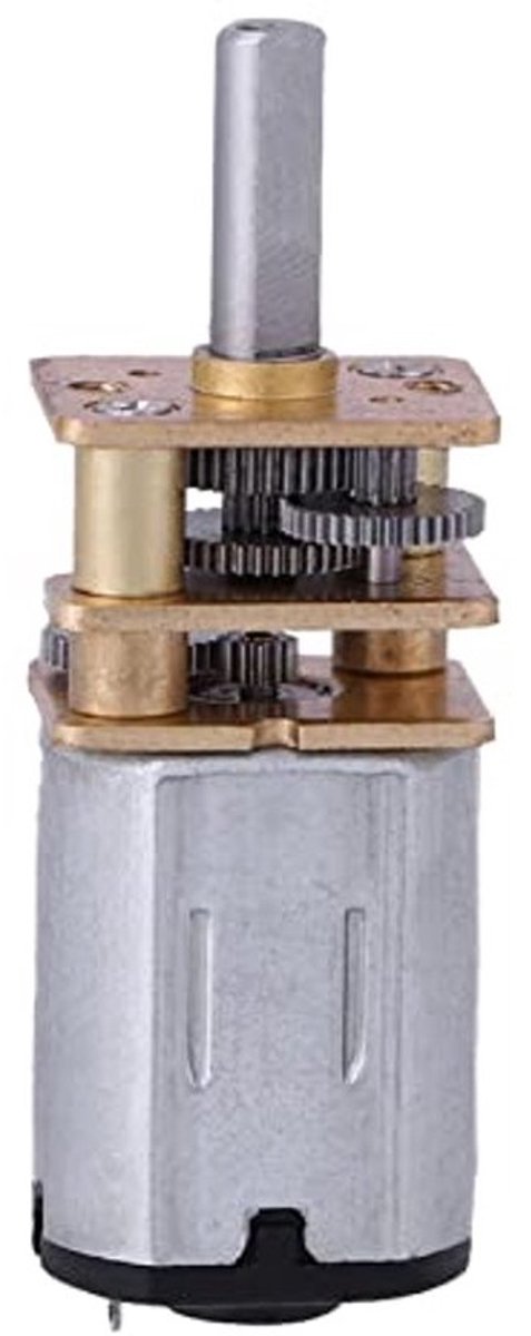 Hoog koppel DC gemotoriseerde motor 100RPM 6V micro elektrische reductiemotor met metalen versnellingsbak