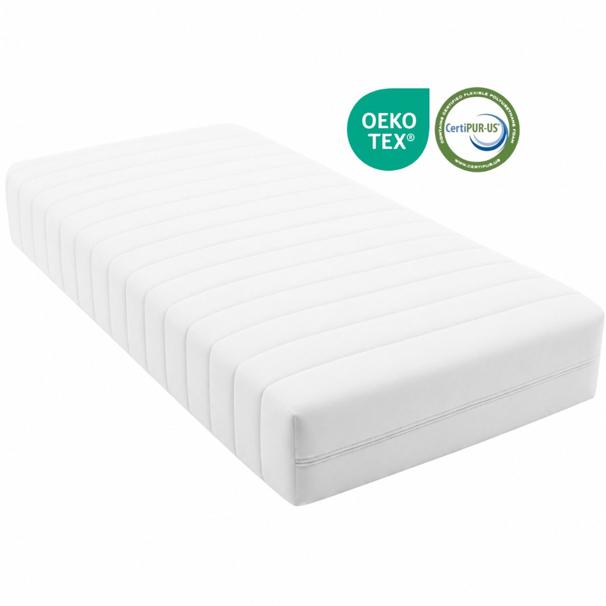 MIA Sleep® Babymatras - 80x170 cm - Ledikant - Circa 14 cm dik - Koudschuim - HR45 Koudschuim - Hotel kwaliteit - Ventilerend - Gemiddeld - Anti-allergisch - Luxe Hoes - Afritsbaar hoes met rits - Wasbare hoes