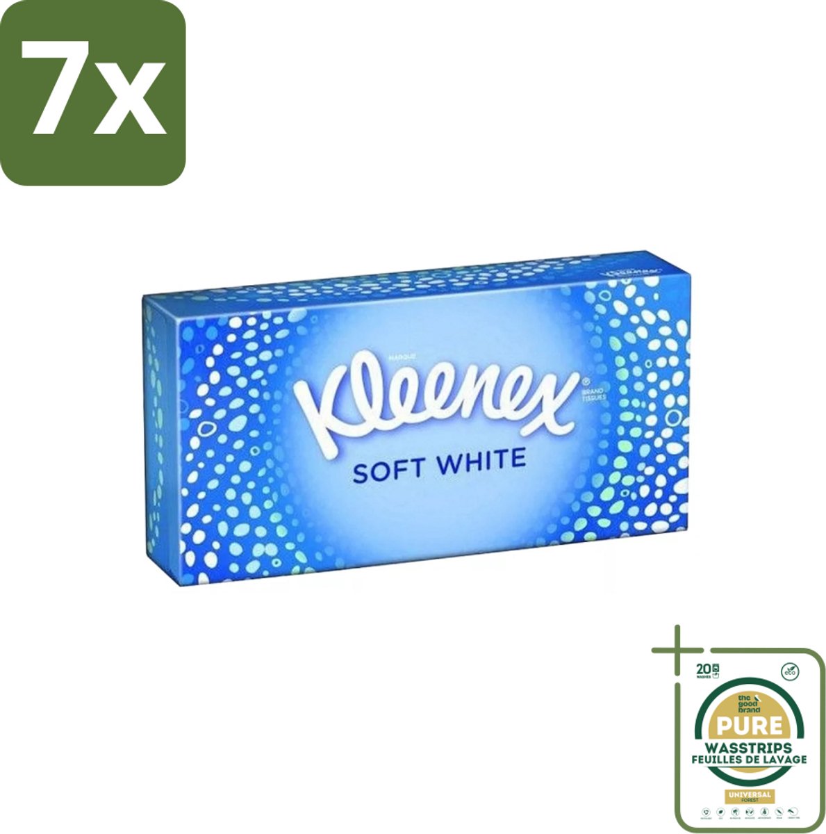 7 x Kleenex - Tissues - Soft White - 70 Tissues - Grootverpakking - Kleenex Tissues - Tissue - Tissuepapier - Tissue Voor Verkoudheid - Tissue Voor Neus