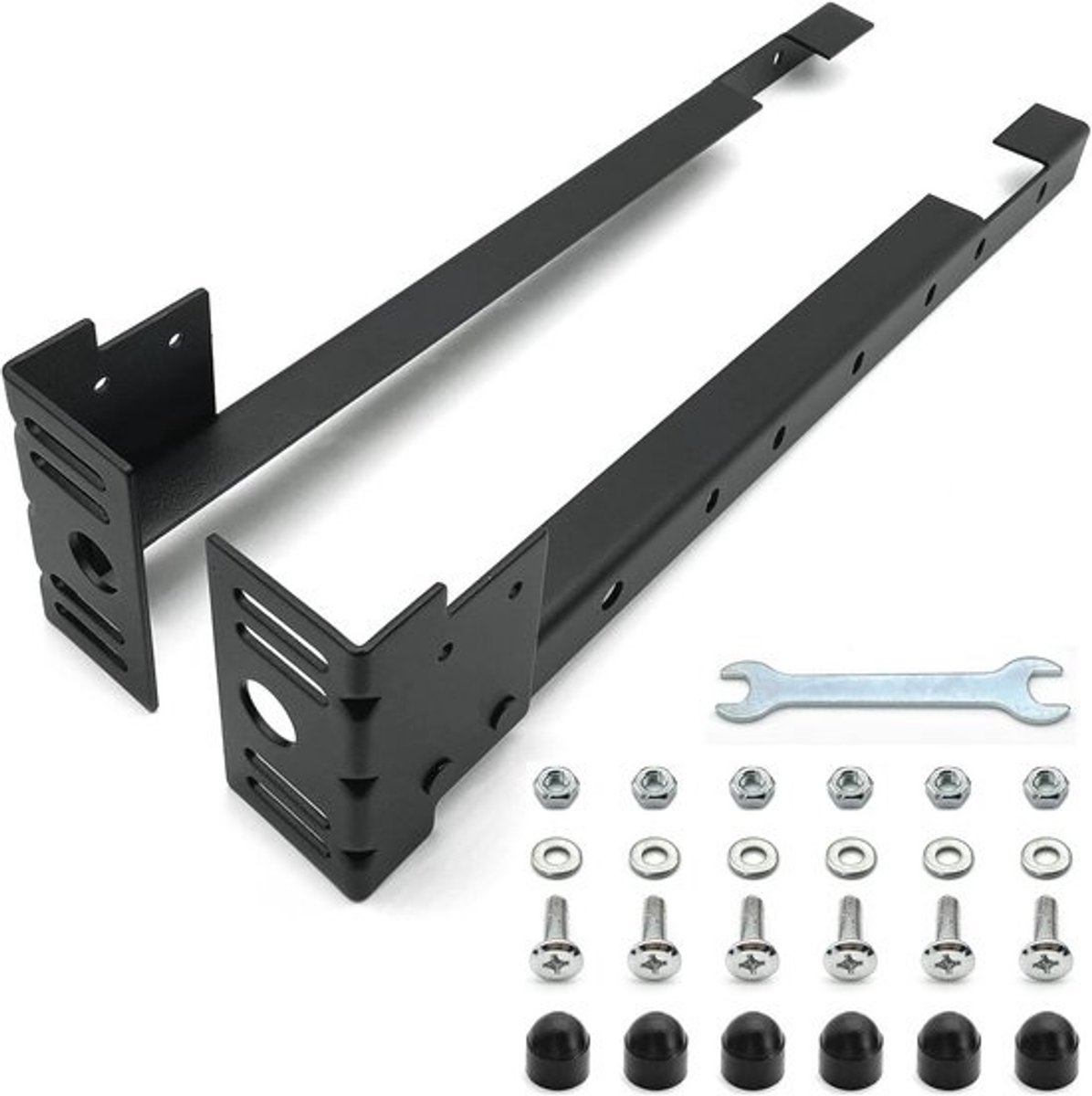 Verlengbeugels voor Bedframe Voetplank - Bevestigingsset voor Tweeling en Kingsize Bedden