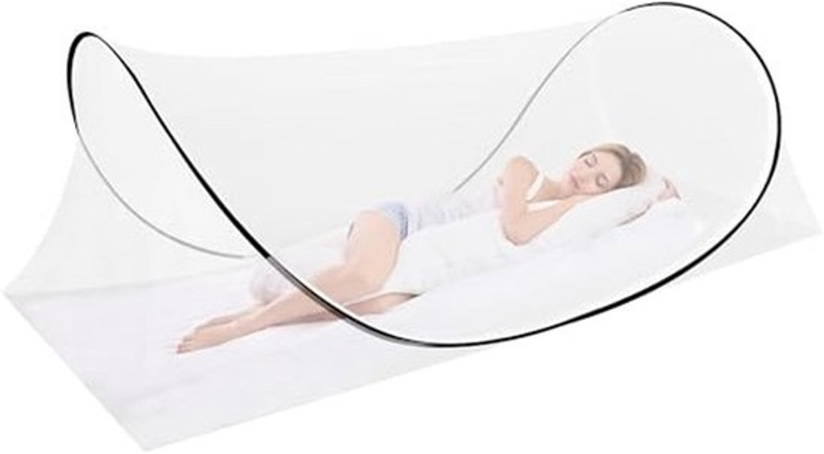 Klamboe Pop Up Enkel Bed - Opvouwbare Klamboe voor Reizen en Kamperen - Draagbare Camping Tent met Eenvoudige Installatie