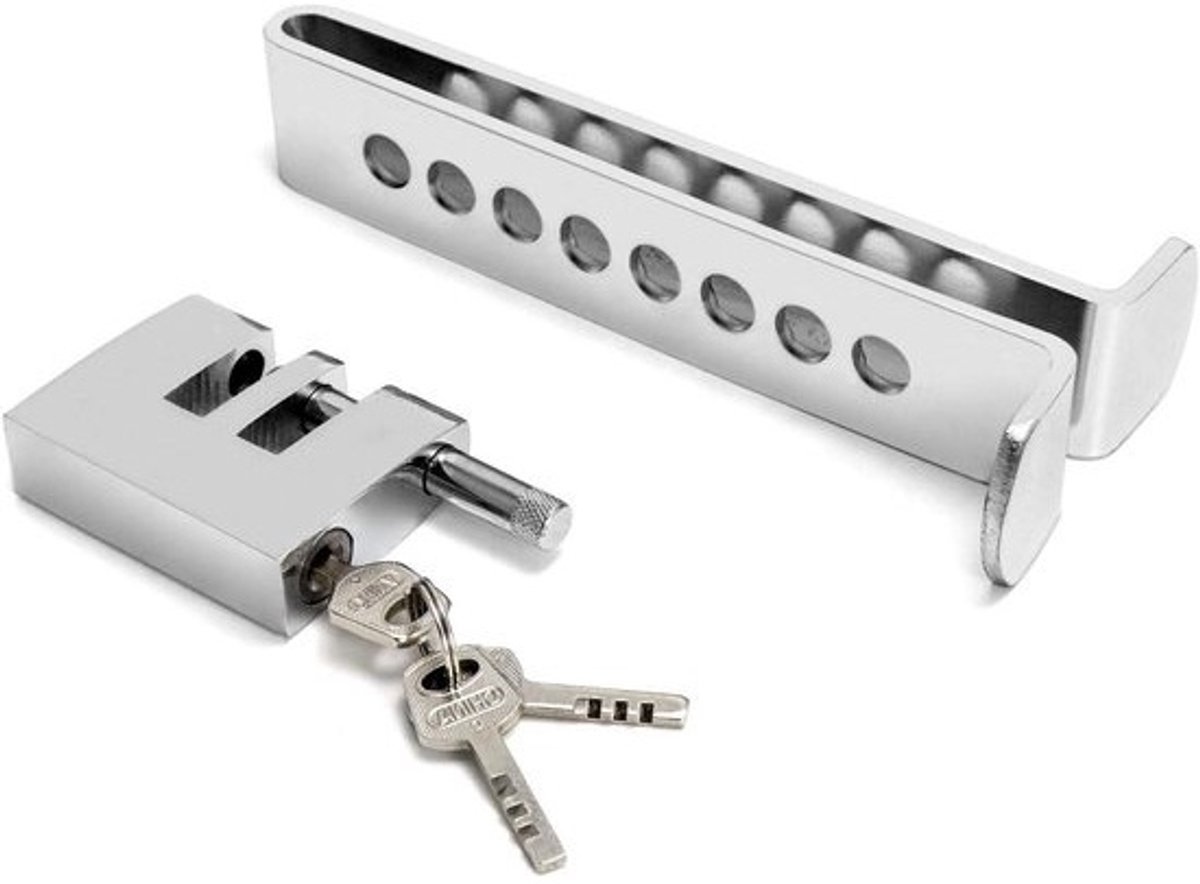 Allecta - Auto diefstalbeveiliging pedal lock met 8 gaten, roestvrijstalen koppelingsslot