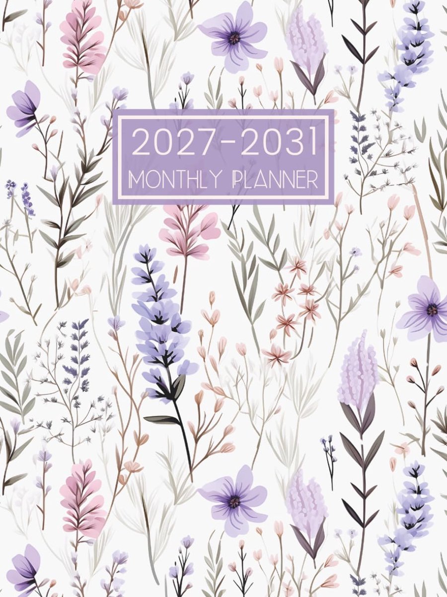 2027-2031 Monthly Planner: Five Years Diary Calendar from January 2027 to December 2031 - ShopVlot