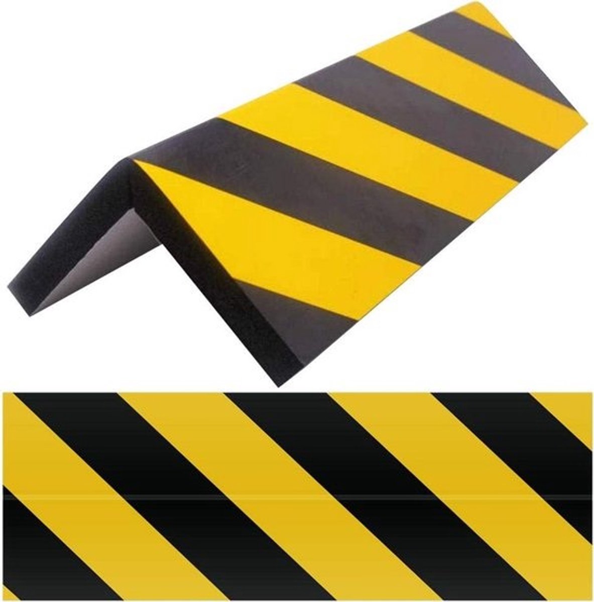 Car Parking Protector Bumper met Gele en Zwarte Strepen – Scheur- en Stootvaste Hoekbeschermer voor Garages