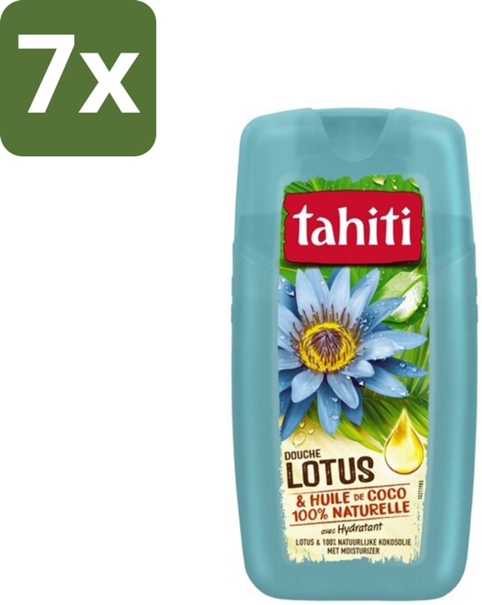 7 x Tahiti - Douchegel - Lotus & Kokosolie - Hydraterend - 250 ml - Douchegel - Kokosolie - Lotus - Hydraterende Douchegel - Huid Verzorging