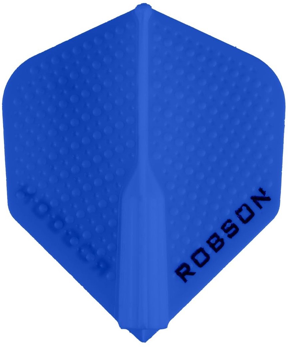 Elzusha - Dimpled Dart Flights in Blauw, Set van 3