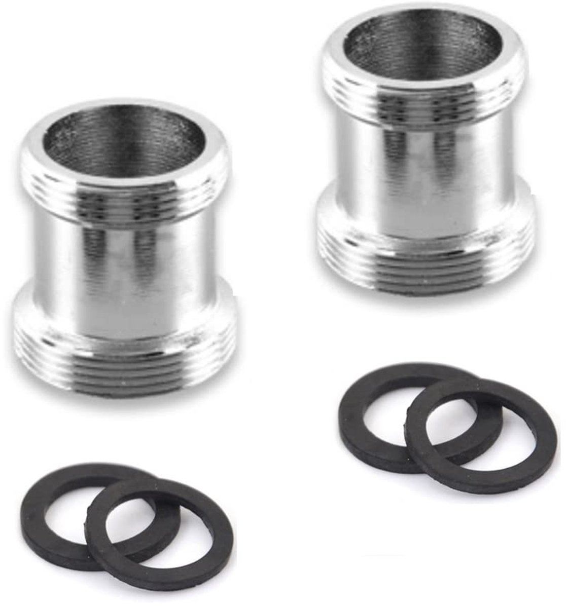 Elzusha - Brass Faucet Adapter - Waterkraan Adapter - Eenvoudige installatie - 16mm naar 22mm - Waterdicht - Geschikt voor verschillende kranen - S...