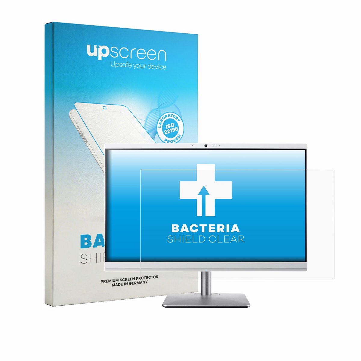 upscreen - Screenprotector voor Acer Aspire C24-195ES - Folie Beschermfolie transparant antibacterieel
