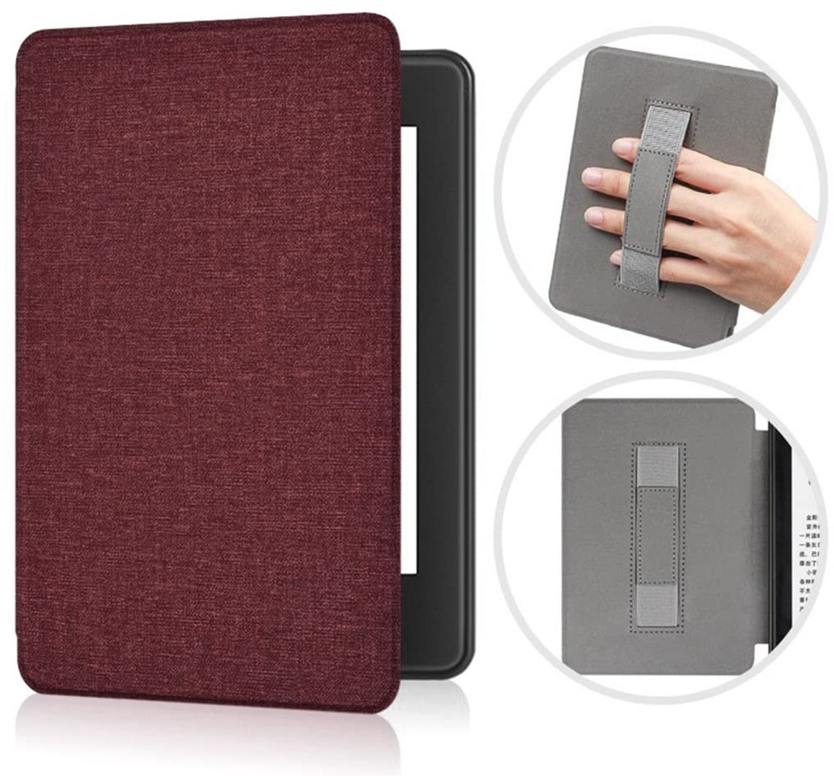 Elzusha - Stofomslag voor 6" E-reader met Antislip en Smart Sleep/Wake