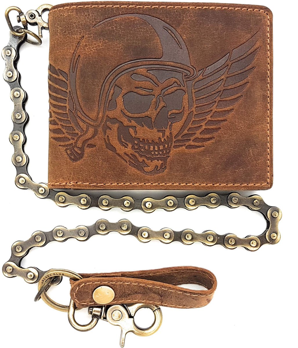 Elzusha - Wallet met RFID Bescherming en Fiets Ketting