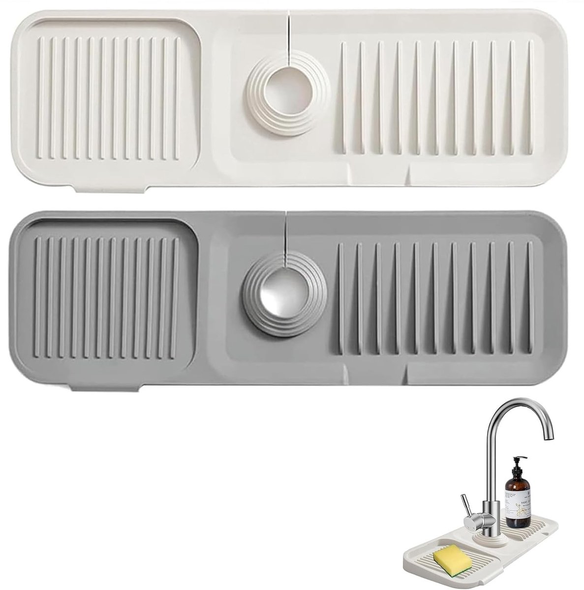 Elzusha - Set van 2 Silicone Splash Beschermmatten voor de Keuken