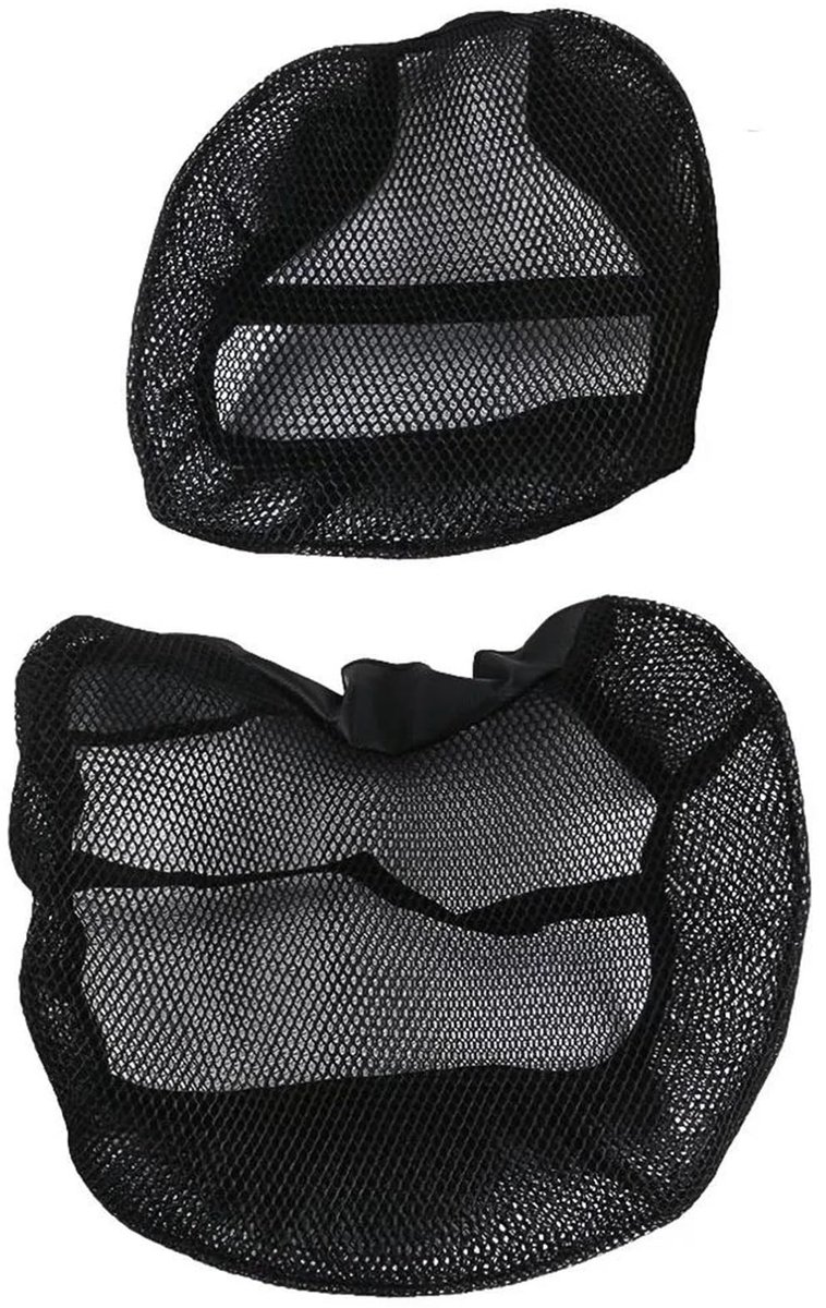 Elzusha - Motorfietszadelhoes - Antislip Mesh - Zwart