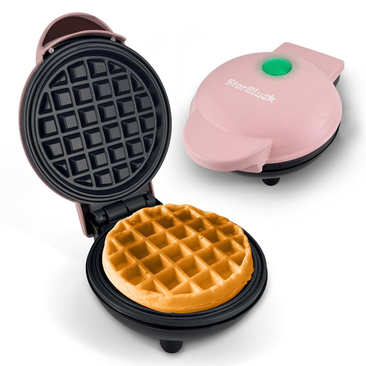 Elzusha - Mini Wafelijzer voor Perfecte Ontbijtwafels