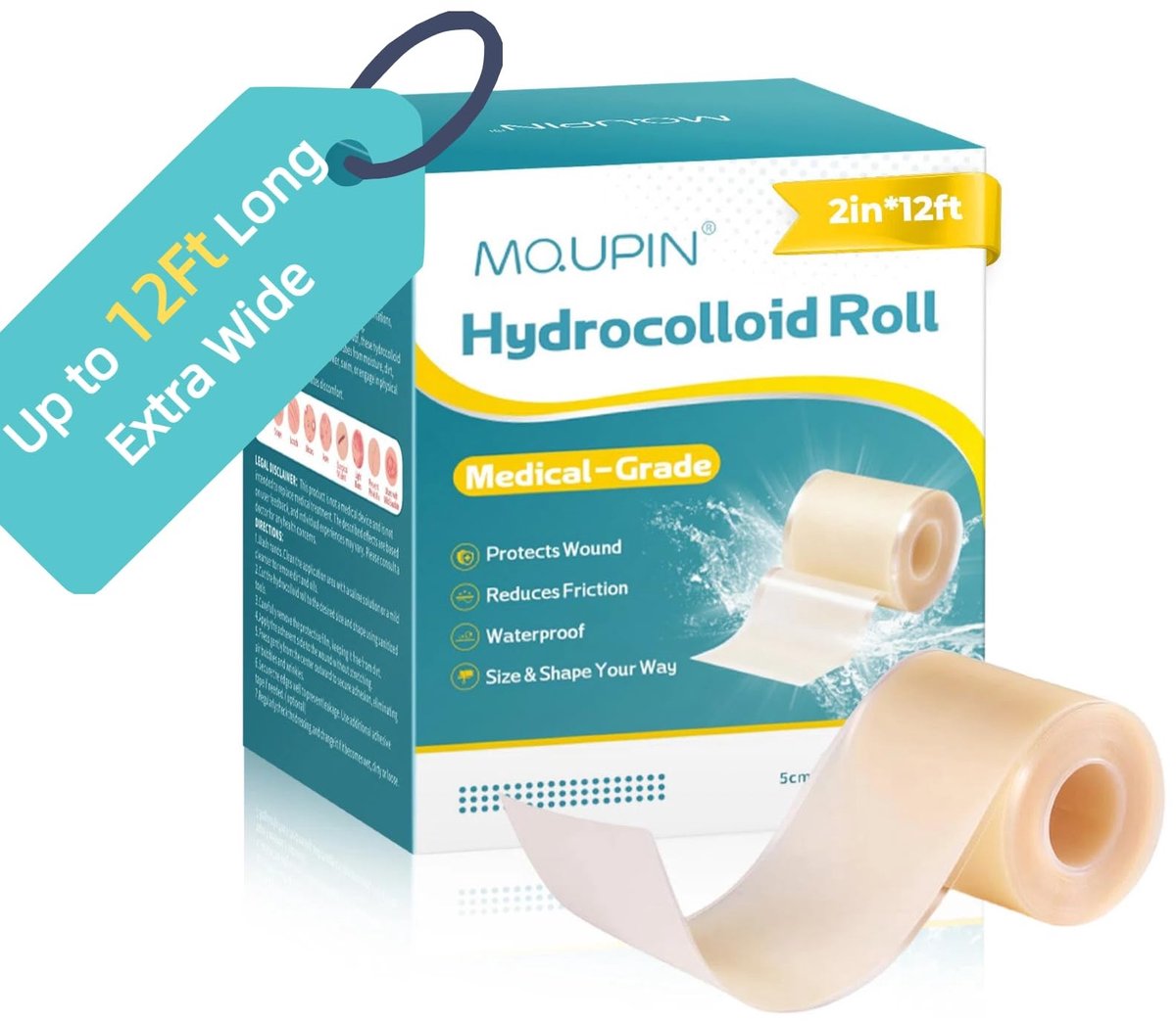 Elzusha - Hydrocolloïde rol - Zelfklevend en waterdicht voor huidbescherming