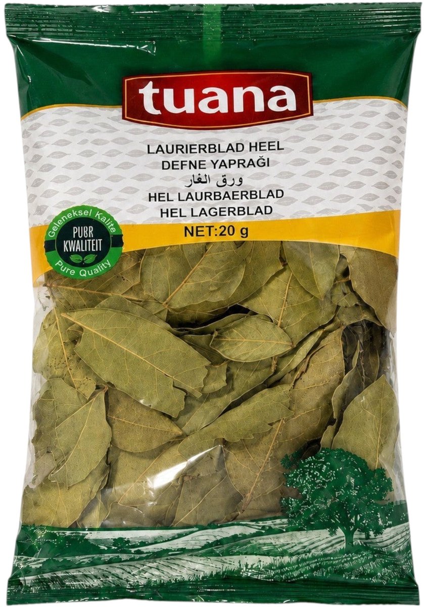 Tuana Kruiden - Laurierblad Heel - Zakje 20 Gram - Tuanashop - GP-L-Laurier