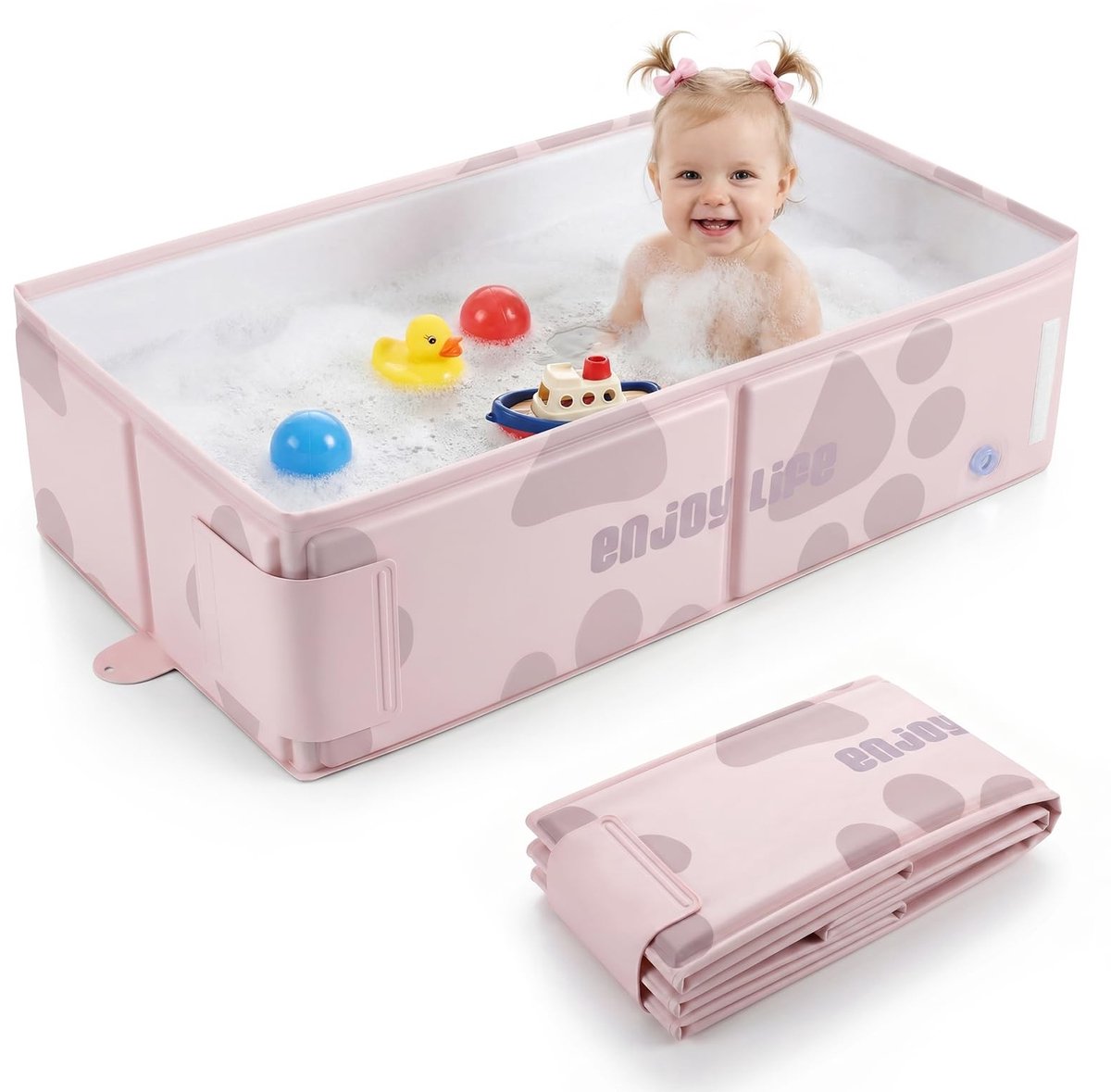 Elzusha - Opvouwbare Babybadkuip met Temperatuursticker