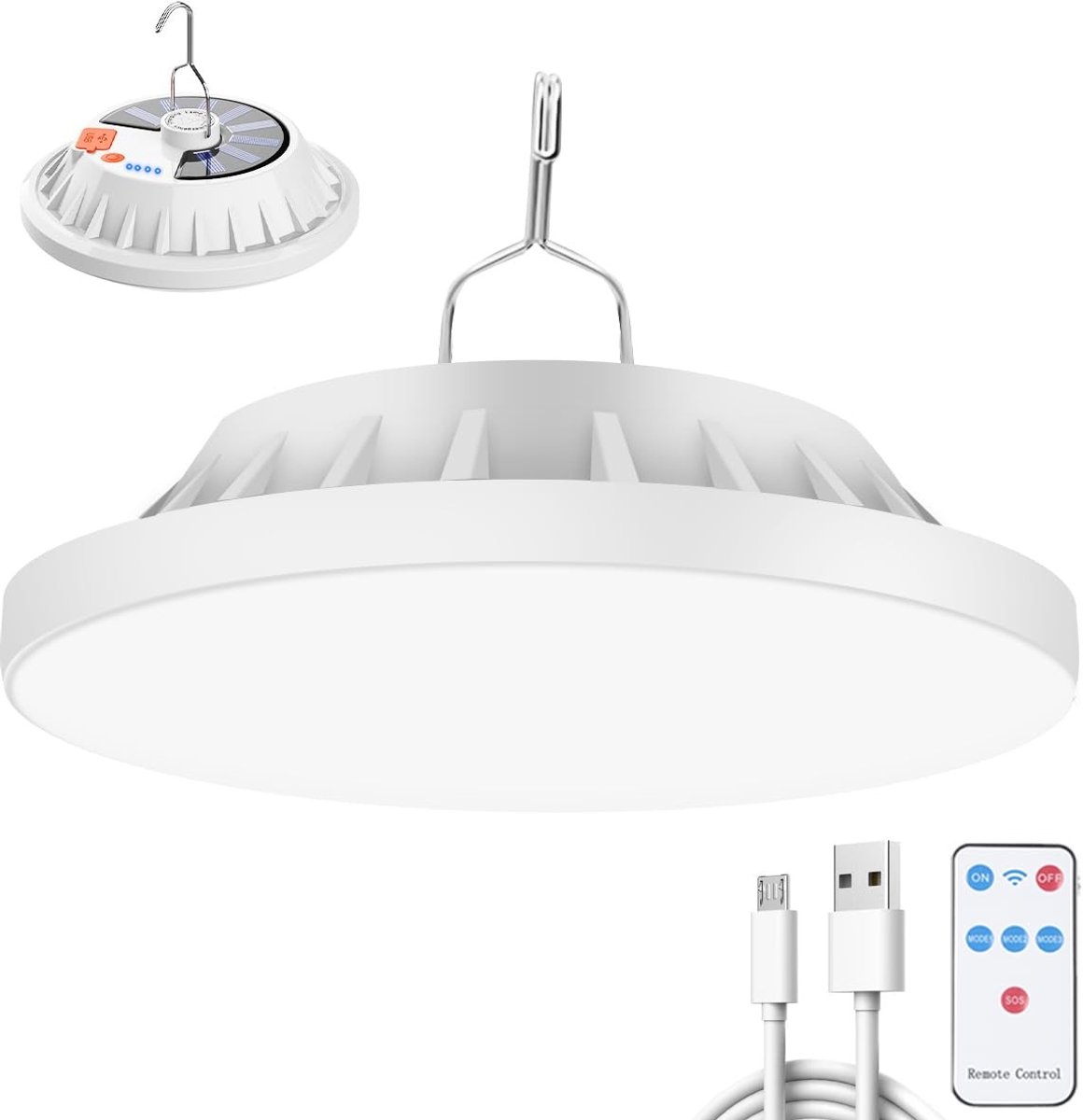 Elzusha - Oplaadbare Campinglamp met 120 LED's en Afstandsbediening