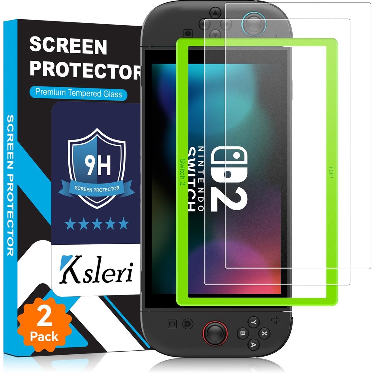 Elzusha - Matte Screen Protector voor Nintendo Switch 2, 9H Tempered Glass Film, Anti-Fingerprint
