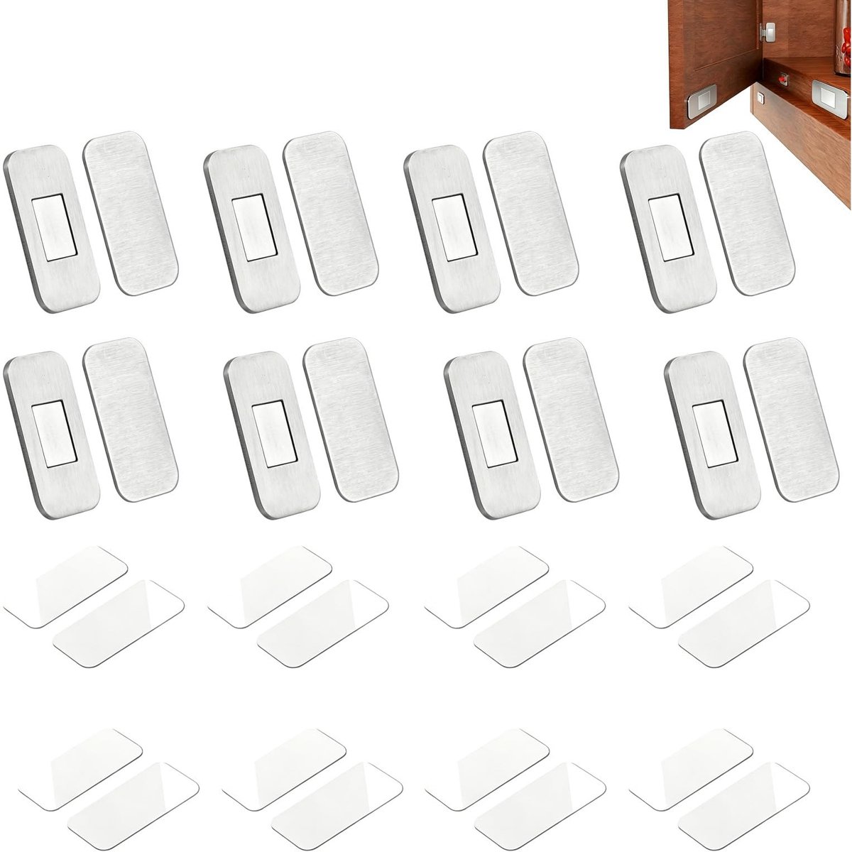 Elzusha - Set van 8 Magnetische Deurklinken voor Kastdeuren