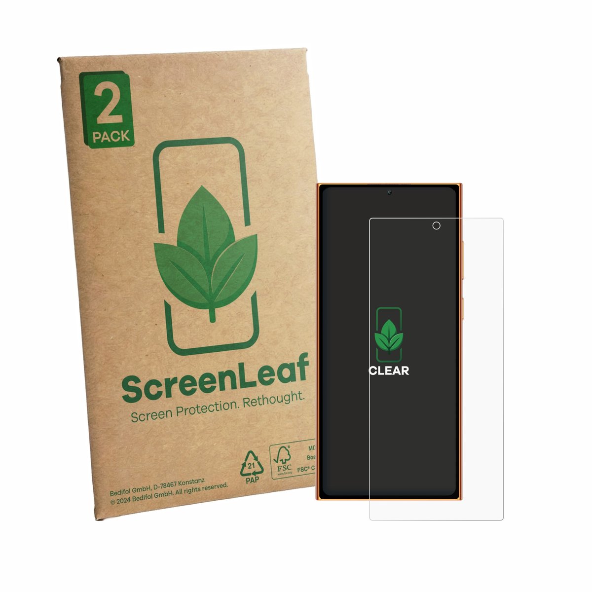 2 Stuks Screenprotector voor Oukitel C72 - Hoogwaardige Beschermfolie transparant