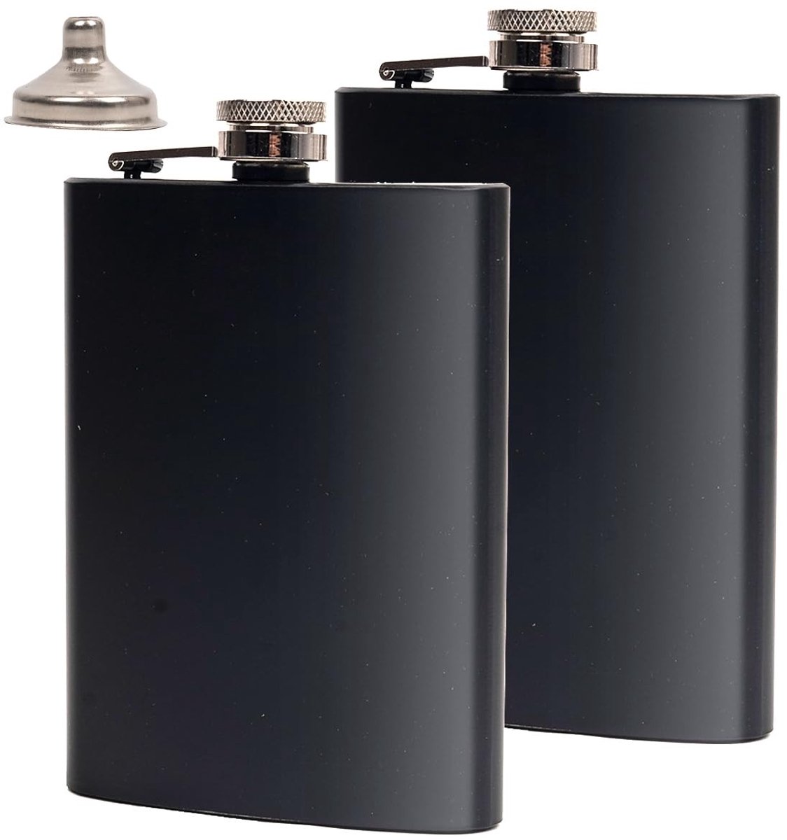 Elzusha - Set van 2 RVS Heupflessen 8 fl oz voor Mannen