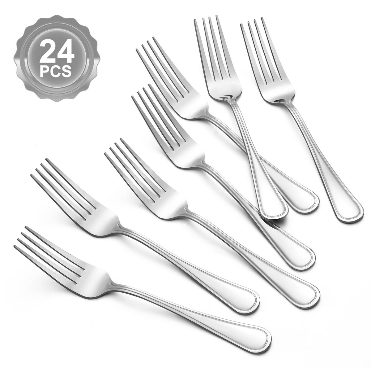 Elzusha - 24-delige Set RVS Tafelmessen en Vorken