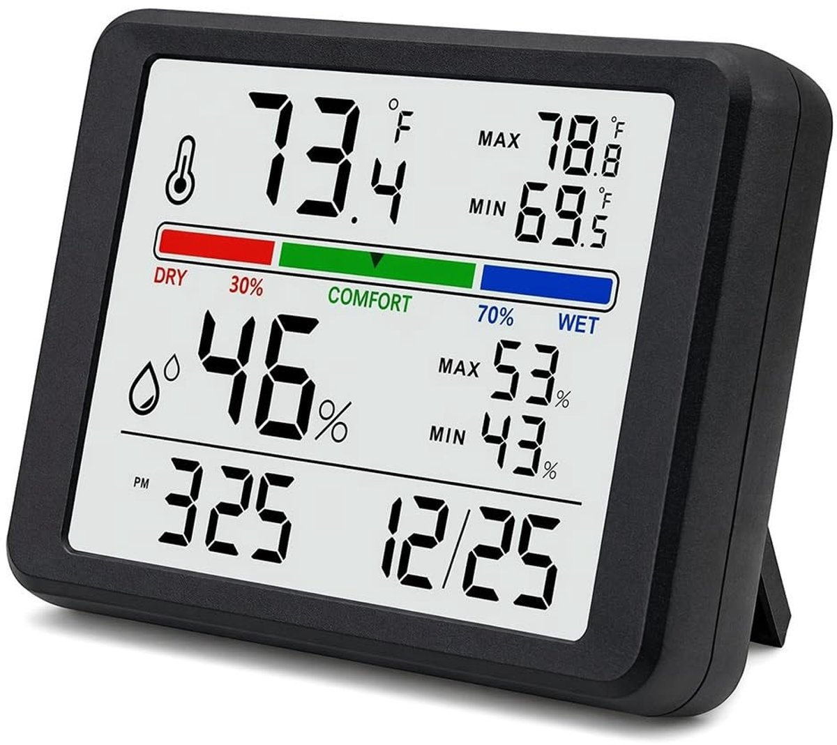 Elzusha - Digitale Thermo-Hygrostation voor Binnen