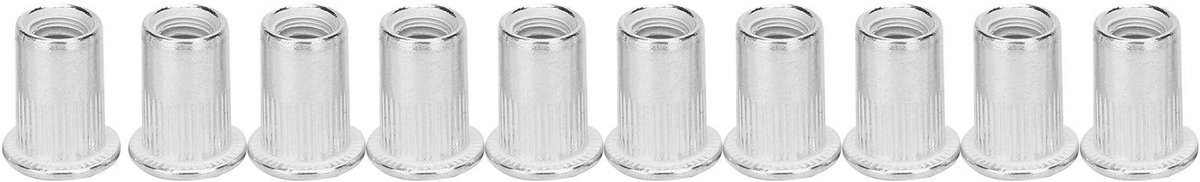 Elzusha - 200 Stuks Professionele Aluminium Rivet Nuts M6 Set