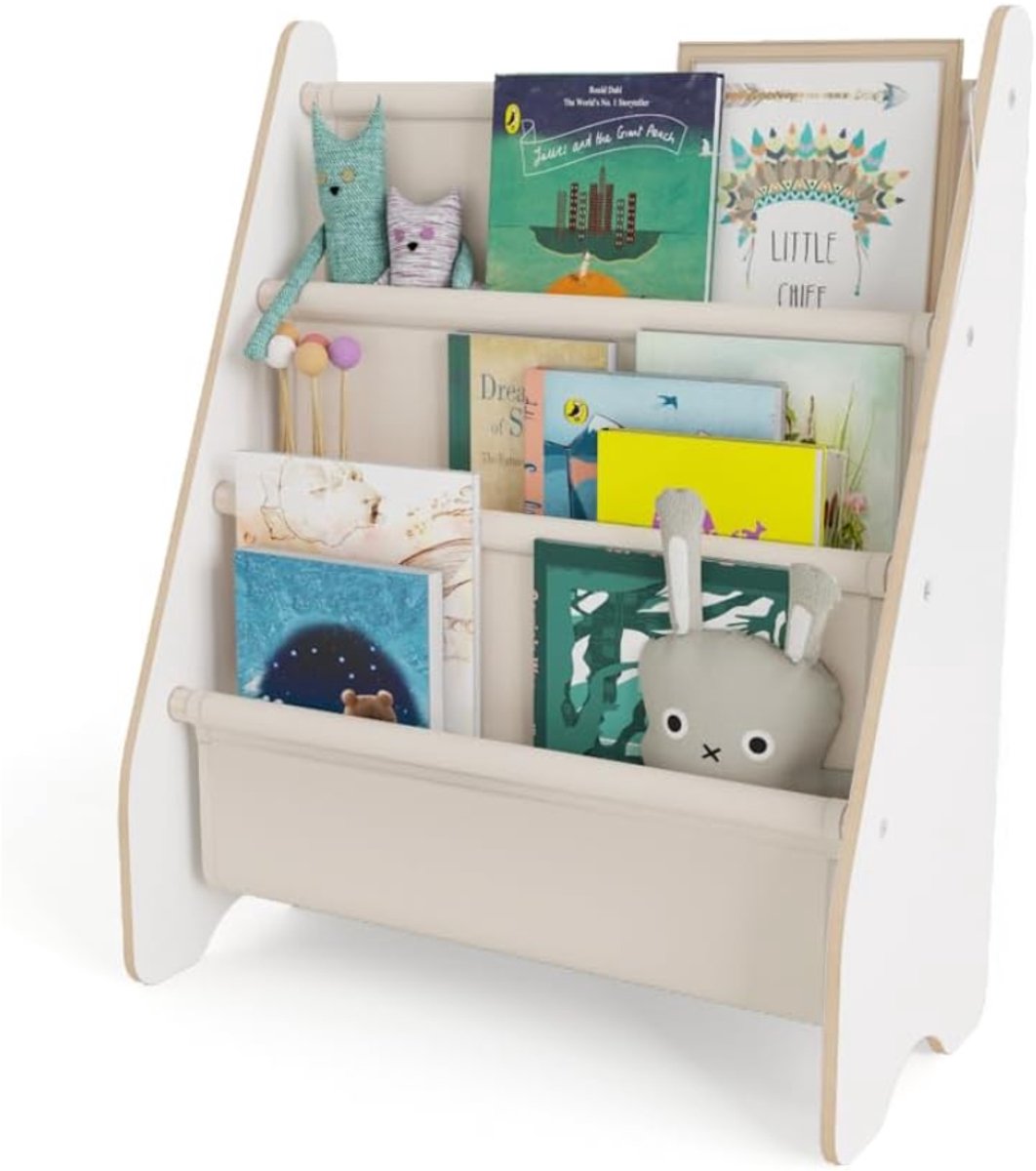 ZRNS® Boekenrek Kind - Kinderboekenkast - Boekenkast Kinderkamer - Opbergrek - Wit