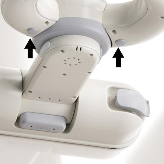 Baby Badsteun - Peuter Douchehulp - Veilig Baden - Opvouwbaar Wandmontage - Verstelbaar 26-35cm - Grijs — afbeelding 3