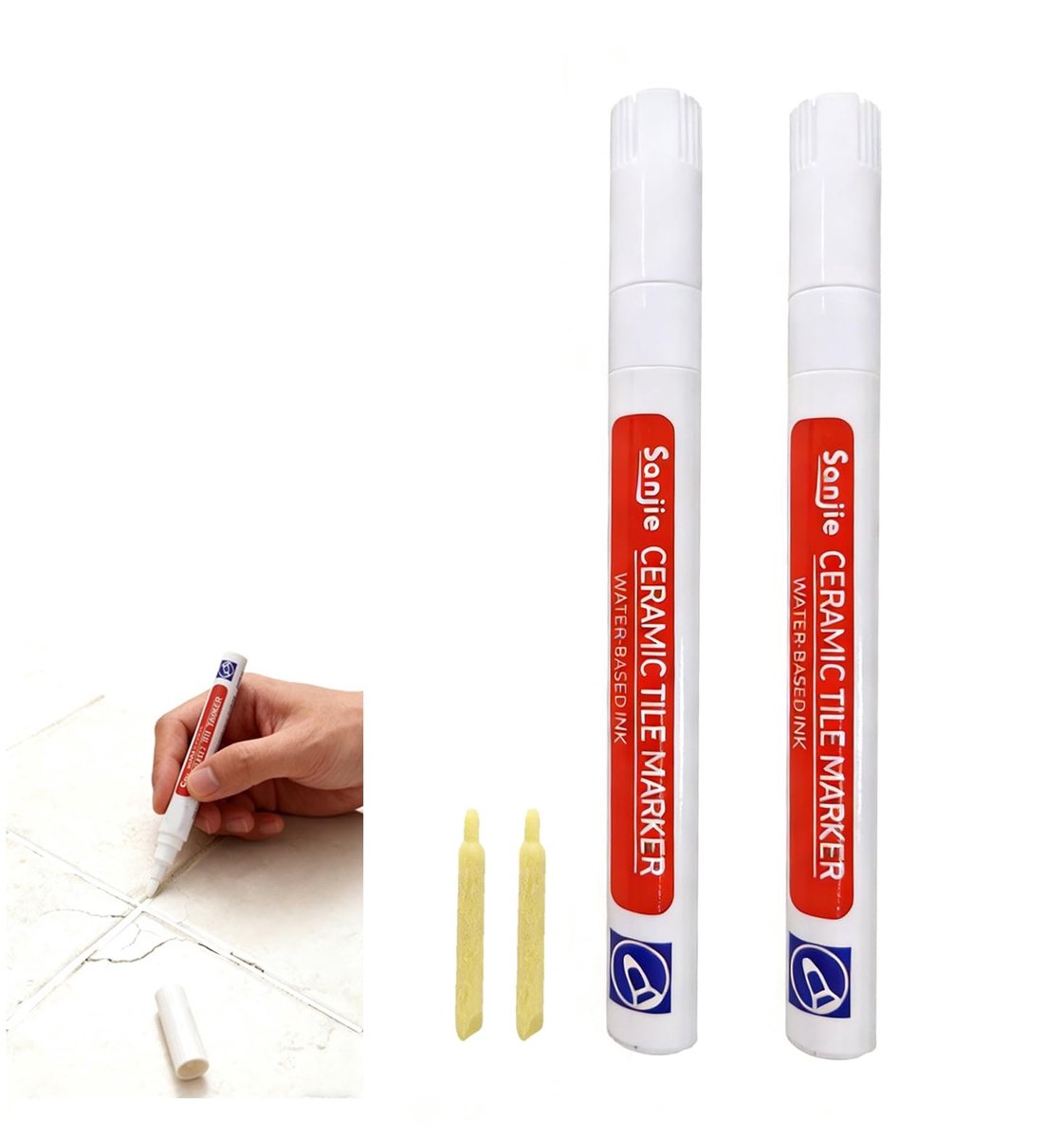 Solidchoice - 2 Stuks Tegelvoegen Markers voor Herstel