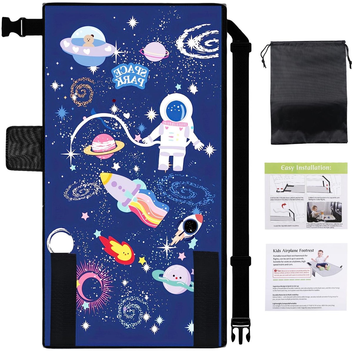 Solidchoice - Kinder Vliegtuig Zitverlenging - 79 x 44 cm Voetsteun