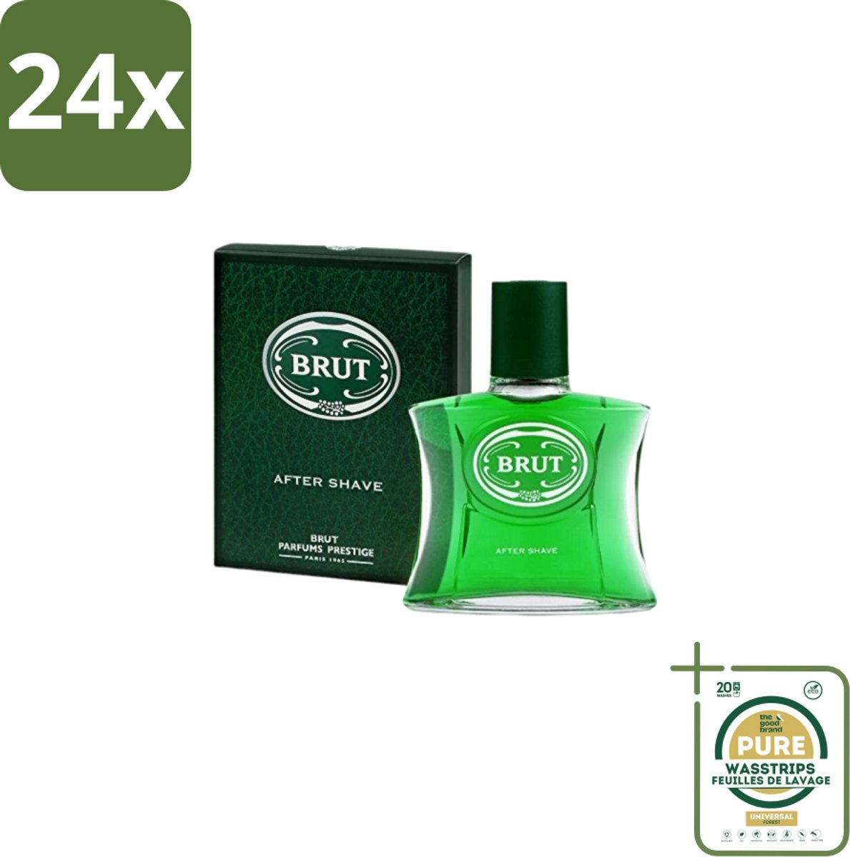 Brut for Men – Aftershave Lotion – 100 ml - Voordeelverpakking - 24 stuks - Klassieke geur - Scheren