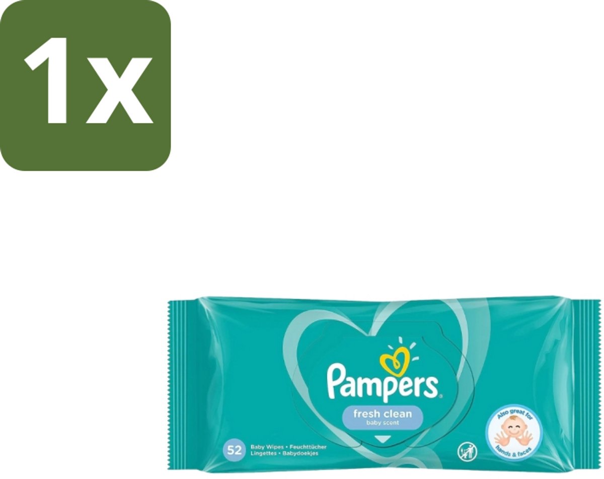 Pampers – Billendoekjes – Fresh Clean – 52 Doekjes - 1 stuk