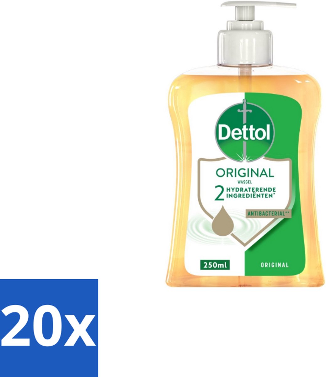 20 x Dettol Handzeep Original 250 ml - Handzeep - Hygiëne - Antibacterieel - Hydratatie - Huidverzorging
